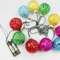 2020 holiday led decoration multicolour glass ball string light led battery globe bulb for party wedding